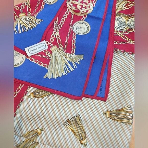 Adrienne Vittadini 💯 Silk Scarf Vintage Square - Picture 6 of 11
